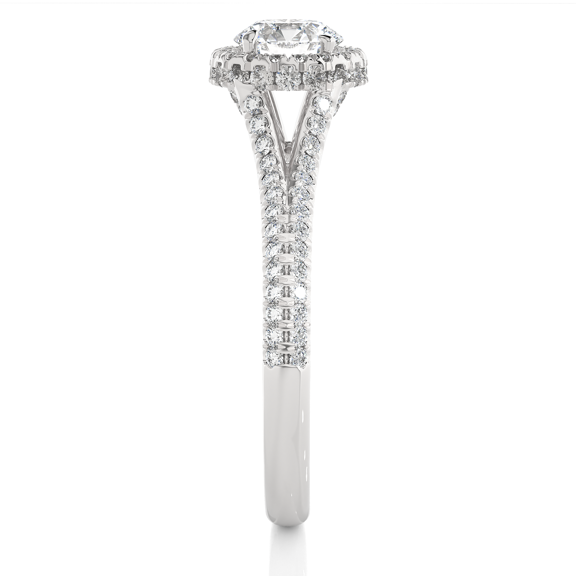 1.07 Carat I Color VS1 Clarity Diamond Studded Natural Diamond Ring.